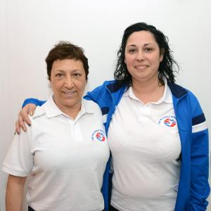 Coach Caterina Fisicaro (a sinistra) e Aurora Lapucci (a destra)
