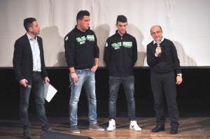 Artino e Gabelloni alla presentazione insieme al Fiduciario Regionale toscano di ACI Sport Luca Rustici (foto L. Corsini) 