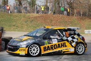 Max Giannini in azione al Monza Rally Show