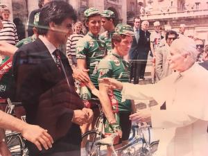 Franco Gini con Padre Giovanni Paolo II