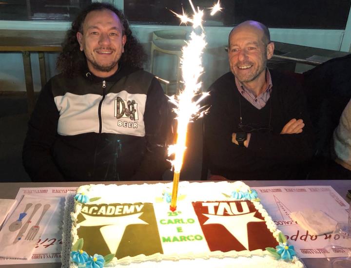 Venticinque anni nel segno del Tau, grande festa per i mister Grazzini e Carducci