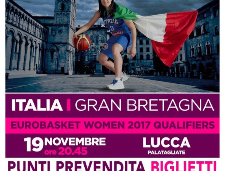 EuroBasket Women 2017 a Lucca si disputerà Italia-Gran Bretagna