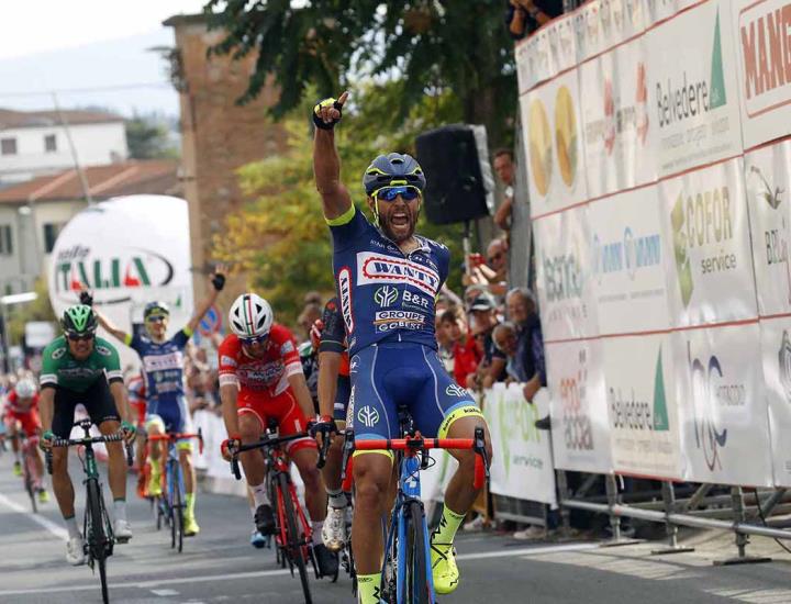 Andrea Pasqualon vince la Coppa Sabatini a Peccioli 