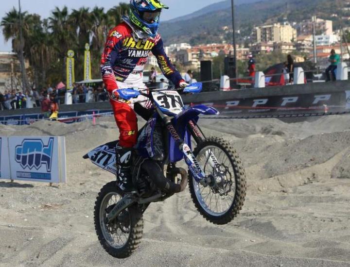 Manuel Iacopi (I-Fly JK Yamaha Racing) dopo la vittoria di domenica va spedito verso il titolo tricolore Supermarecross