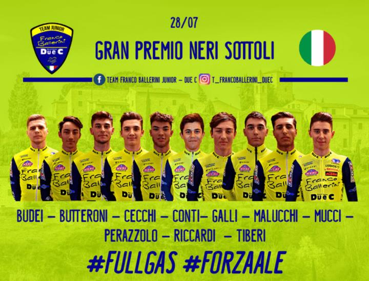 Team Franco Ballerini - Due C: domenica il Gran Premio Neri Sottoli