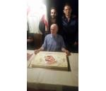 Il presidente onorario Virgilio Campetti con il figlio presidente Alessandro (a destra) ed il vicepresidente e ds Federico Matina