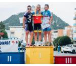 Ana Maria Covrig campionessa rumena sul podio