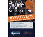 Locandina Campagna abbonamenti stagione 2015-2016 Pallacanestro Monsummano