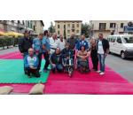 Foto di gruppo con il Presidente Regionale del Comitato Paralimpico Massimo Porciani