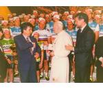 Fanini con Papa Giovanni Paolo II e Roberto Formigoni