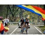 Pierpaolo Ficara in azione con a ruota il vincitore della Vuelta Espana Chris Horner