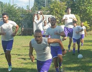 Giovani Granata Monsummano al lavoro durante la preparazione