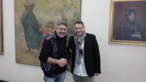 Gino Perondi (a sinistra) con il sindaco di Pescia Oreste Giurlani