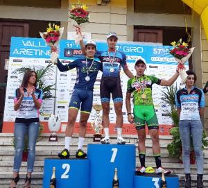 Il podio del Giro delle Valli Aretine