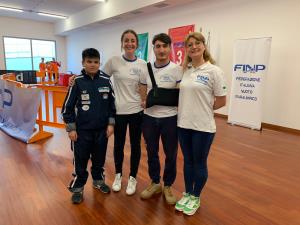 Andrea Landini e Lodovico Francesconi con le allenatrici Chiara Bellini e Sheila Pellino