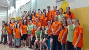 Gli atleti del Salvamento Nuoto Valdinievole 