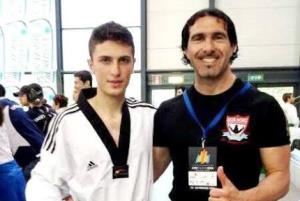 Il maestro Simone Niccolai (a destra) e Rudy Semola