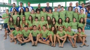 Nella foto la squadra di “Categoria” del Nuoto Valdinievole al completo