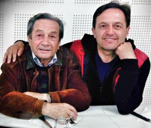 Giuseppe Lanzoni con il suo papà