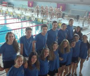 La squadra del Salvamento Nuoto Valdinievole a Civitavecchia
