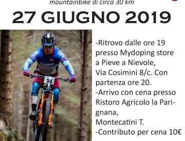 Giovedì sera divertimento e compagnia in mountainbike con la Notturna Mydoping Giovedì sera divertimento e compagnia in mountainbike con la Notturna Mydoping