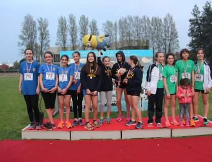 Splendido secondo posto nella staffetta ragazze 4 x 100 per l'Atletica Buggiano nella Coppa Toscana a Lucca