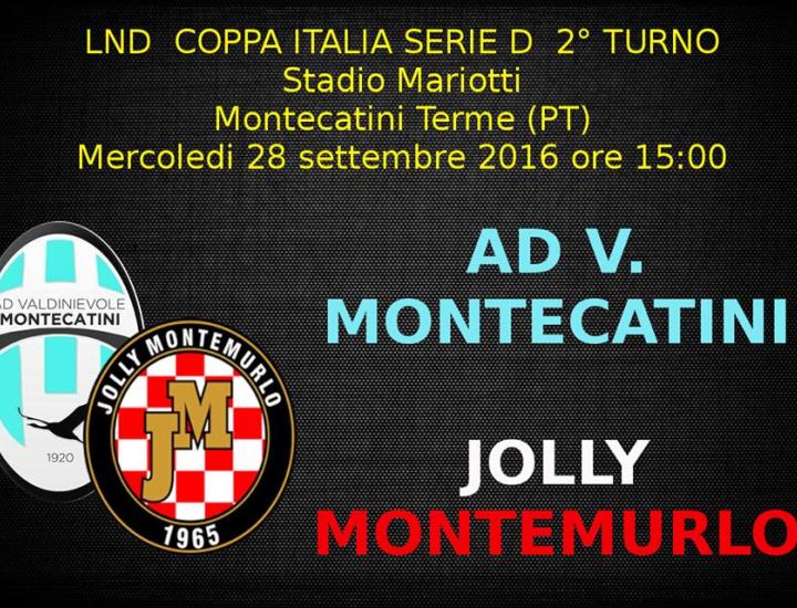 Serie D, Montecatini di scena nuovamente al Mariotti per la Coppa Italia contro il Jolly Montemurlo