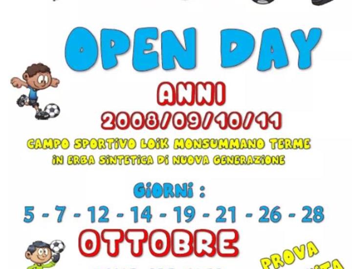 La società Giovani Granata Monsummano organizza gli Open Day
