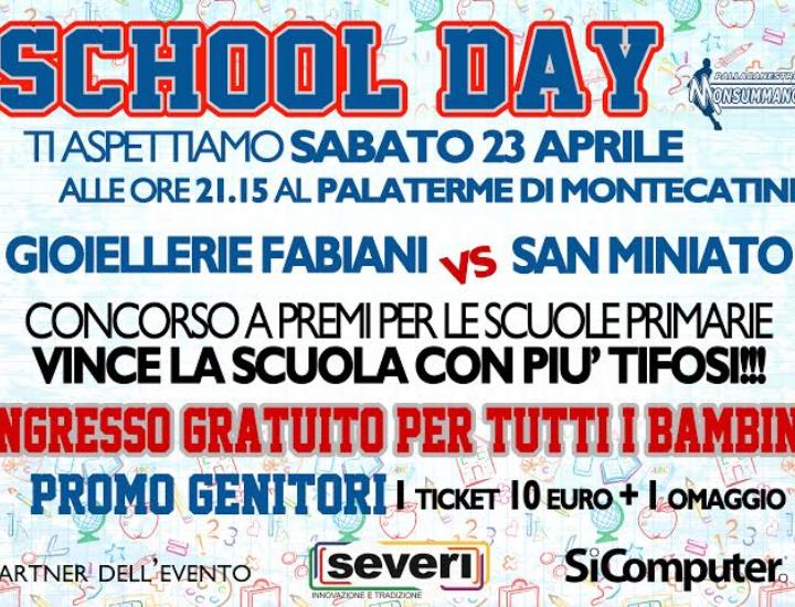 Serie B, sabato al Palaterme sarà lo School Day