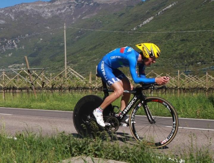 Enrico Anselmi al Giro del Trentino con la Nazionale