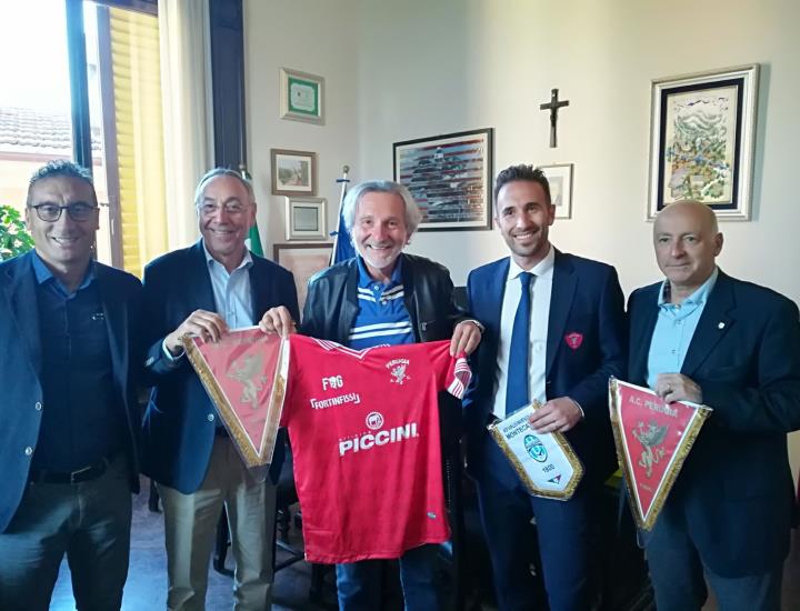 Il Perugia calcio in visita a Montecatini