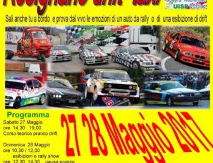 Beneficenza e spettacolo alla prima edizione Rosignano Drift Taxi Rally  2017