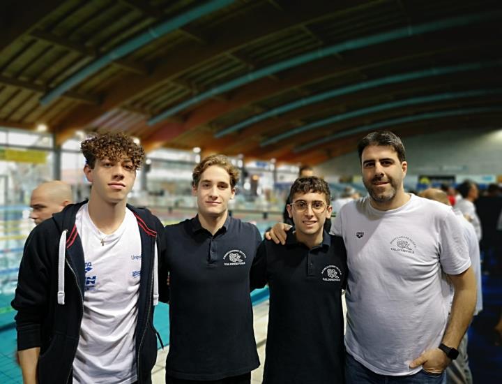 Nuoto Valdinievole, Vittorio Magrini, Leonardo Stefanelli e Simone Innocenti ai Criteria giovanili di Riccione
