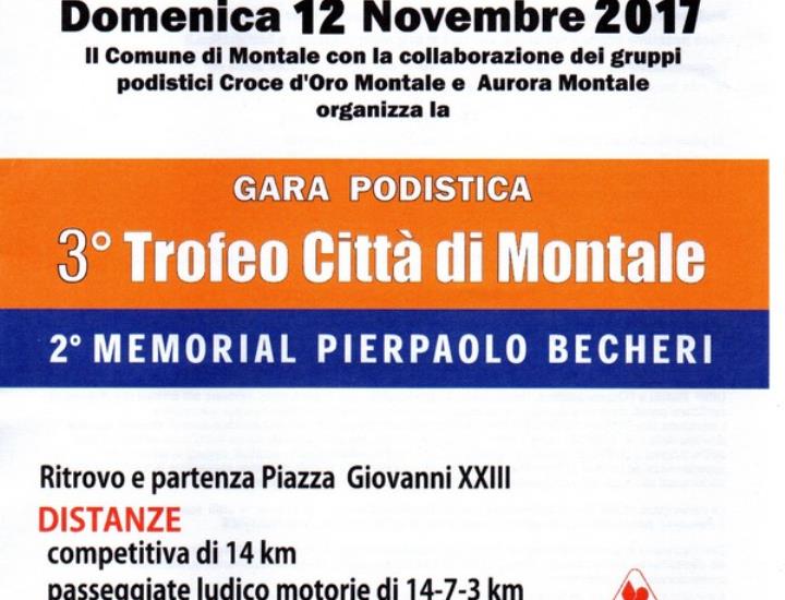 Domenica a Montale si corre il 'Trofeo Città di Montale - Memorial Pier Paolo Becheri'