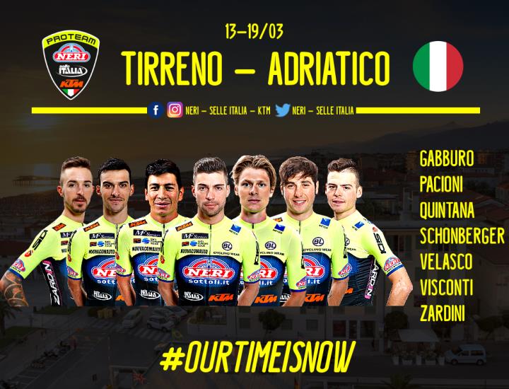Neri Sottoli - Selle Italia – KTM: domani il via alla Tirreno – Adriatico