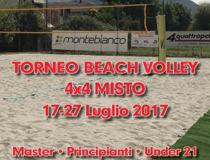 Primo torneo di beach volley al Parco Riani di Pieve a Nievole